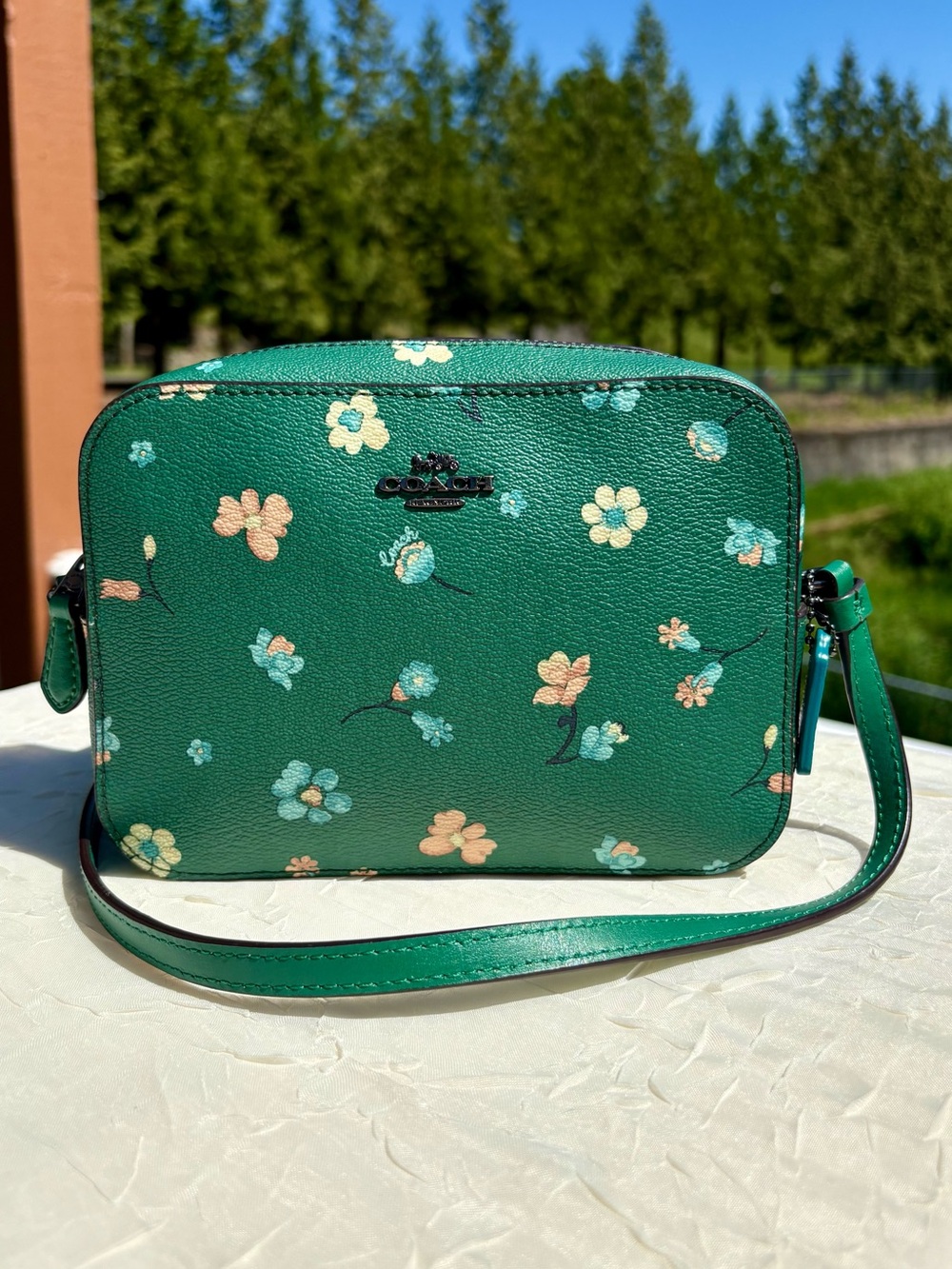 COACH Camera Bag With Mystical Floral Print C8699